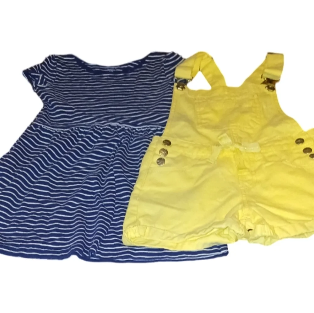 🔥Carter Girl Tolder  Dress and  Overalls Size 4/5🔥5$ If You Get Bundle🔥